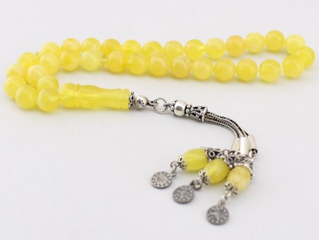 Küre Kesim Damla Kehribar Tesbih - Tesbihane