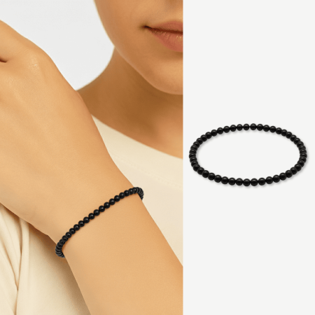 Küre Kesim Vişne Rengi Doğal Damla Kehribar Kadın Bileklik - Tesbihane