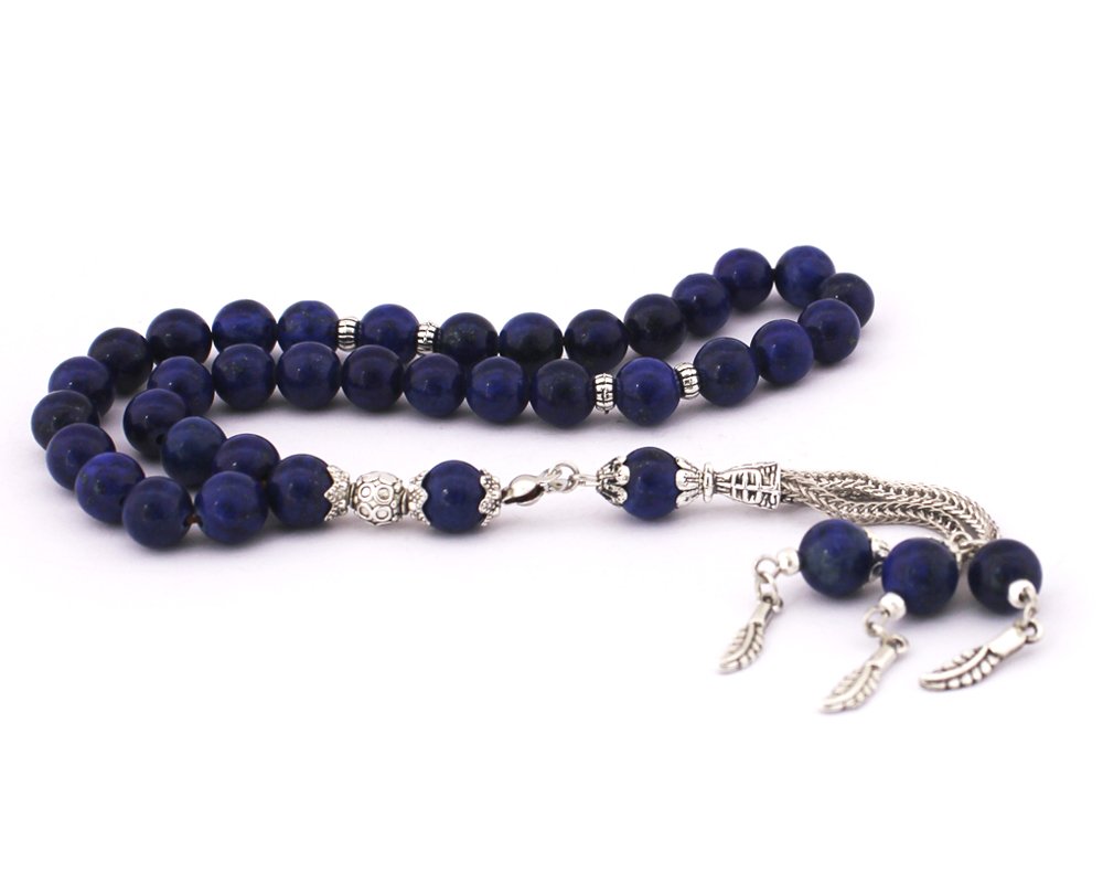 Küre Kesim Lapis Doğal Taş Tesbih (model 2) - 1