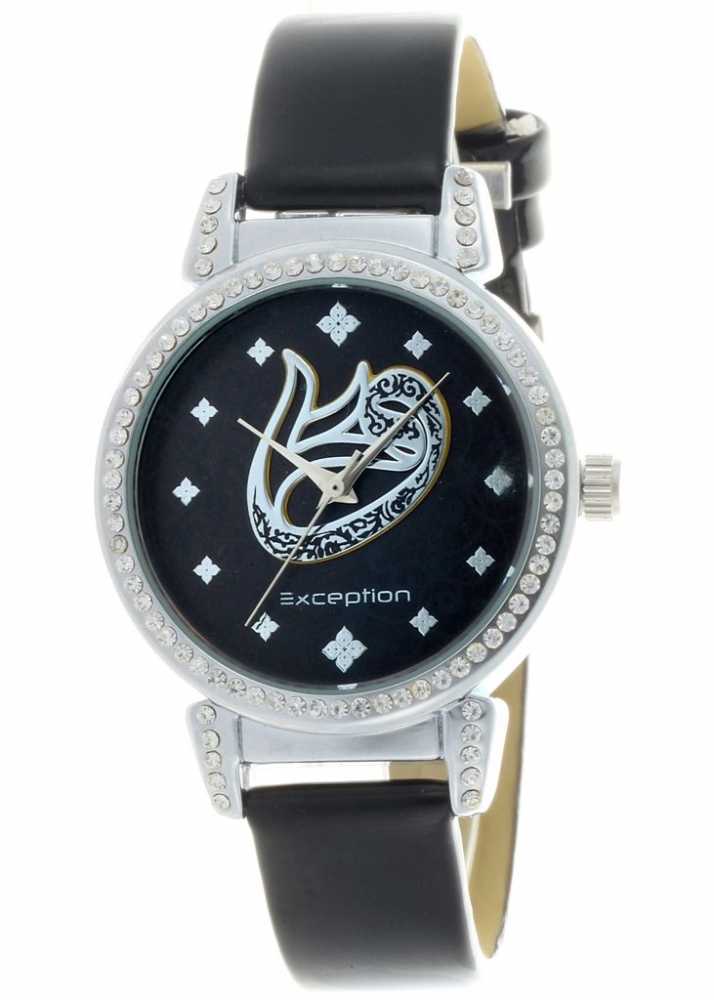 Lale Vav Model Siyah Exception Bayan Kol Saati - 1