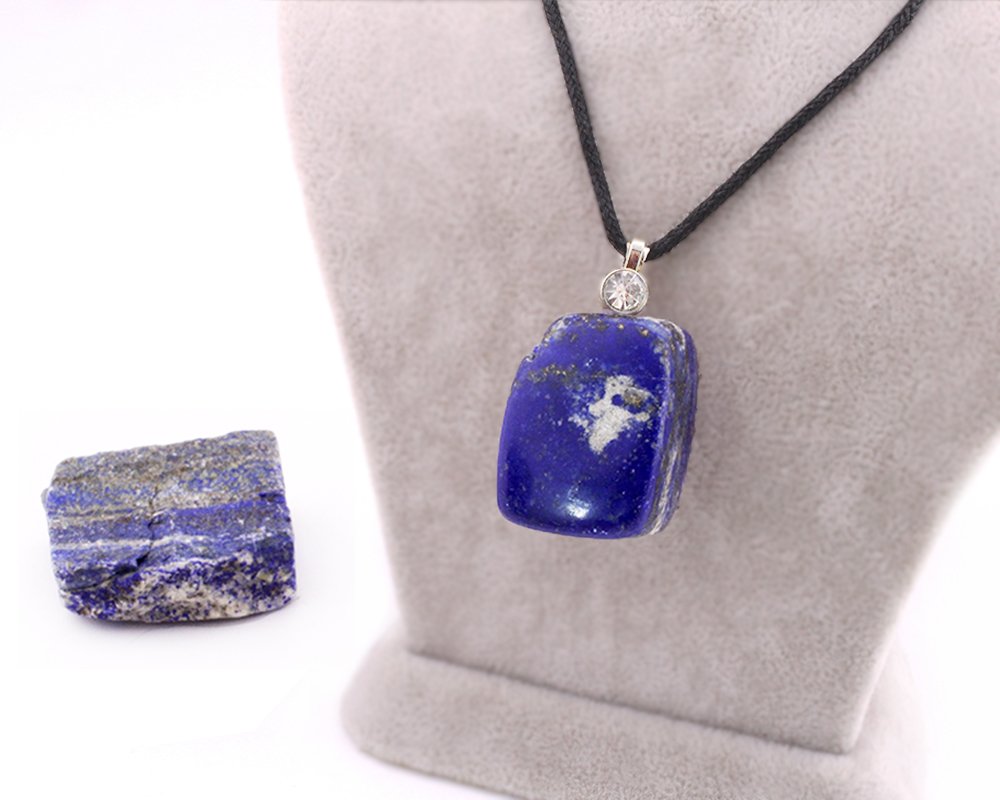Lapis Doğaltas ve Lapis Tas Kolye Seti - 1