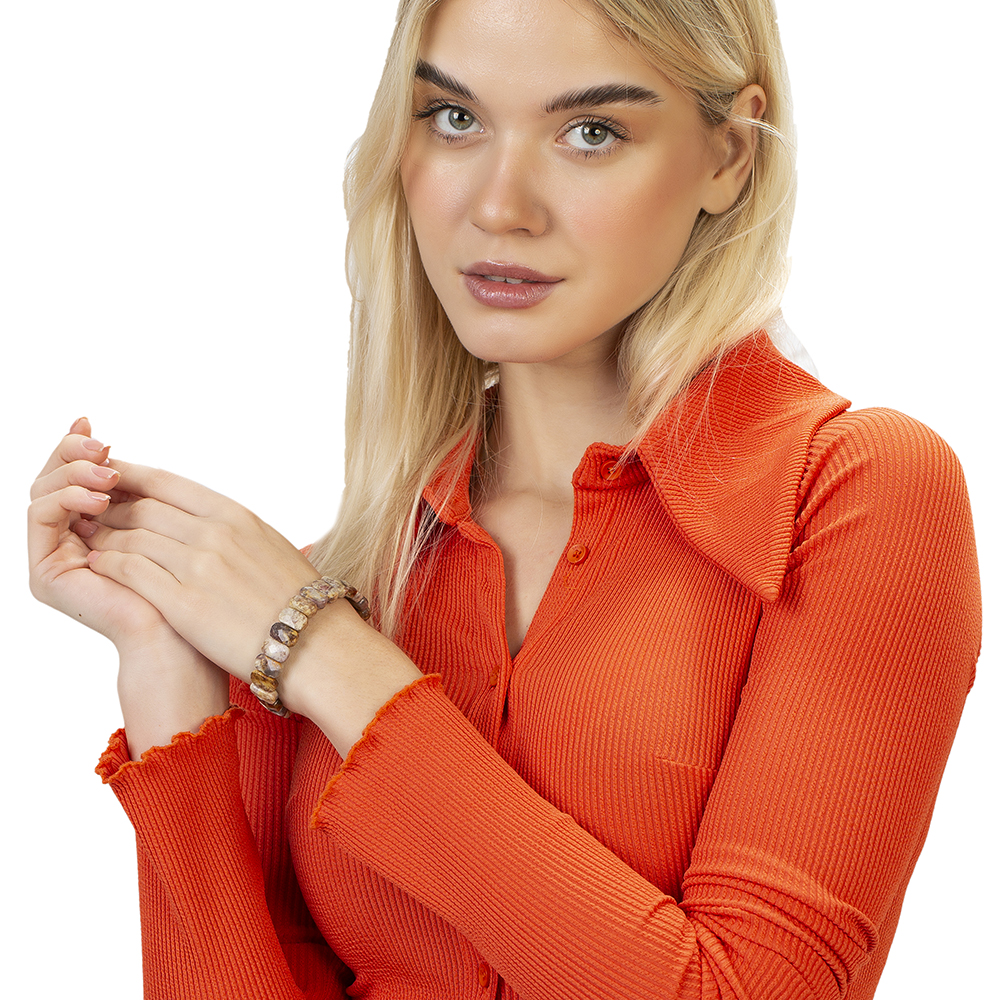 Lepidolit Doğaltaş Rolex Kadın Bileklik - 4