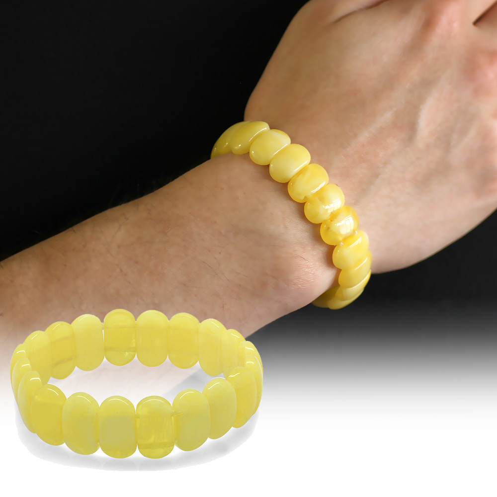Limon Sarısı Beyrut Kehribar Rolex Bileklik - 1