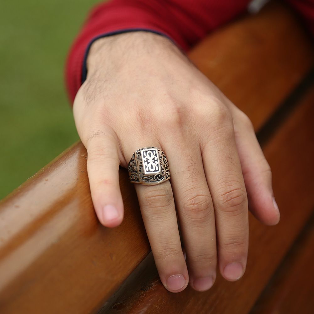 Lisanslı 925 Ayar Gümüş Kurtlar Vadisi Yüzük - 2