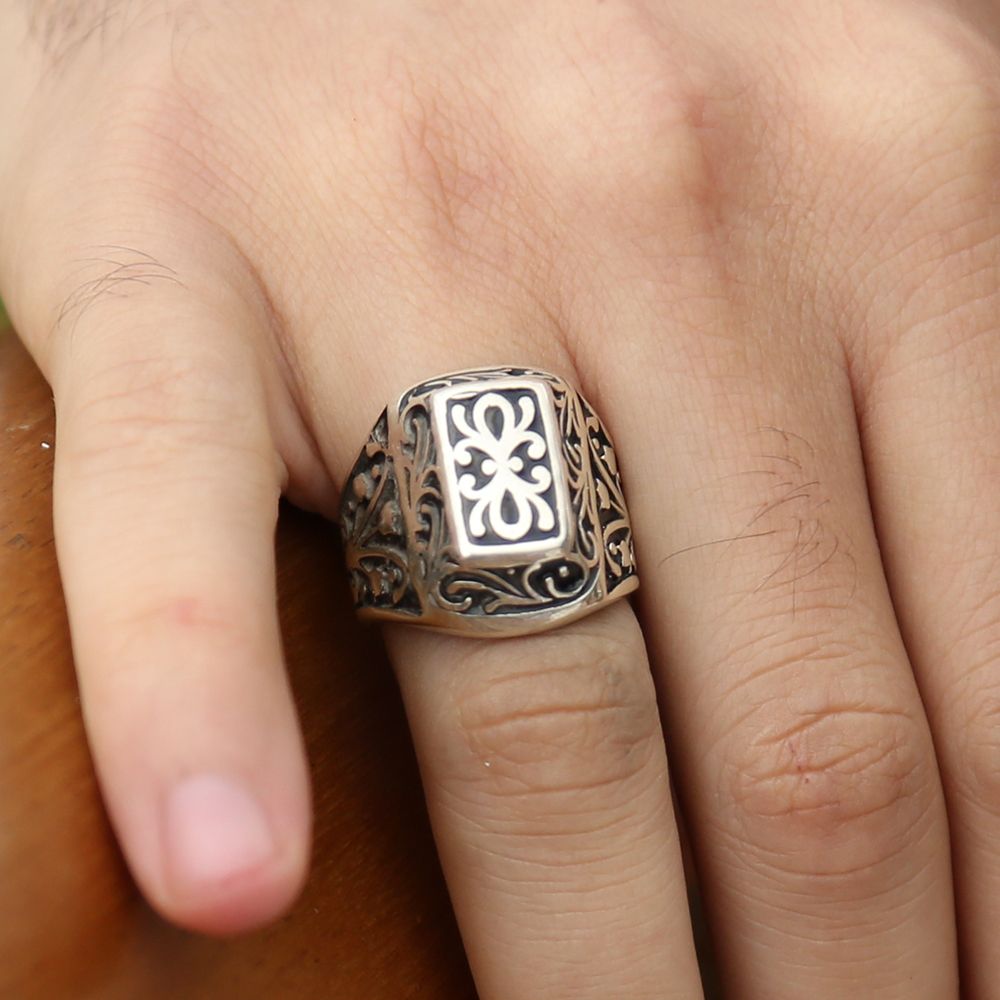 Lisanslı 925 Ayar Gümüş Kurtlar Vadisi Yüzük - 5