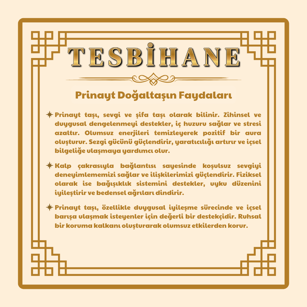 Makrome Örgülü Naturel Kesim Dorika Top Detaylı Prinayt Doğaltaş Erkek Bileklik - 4