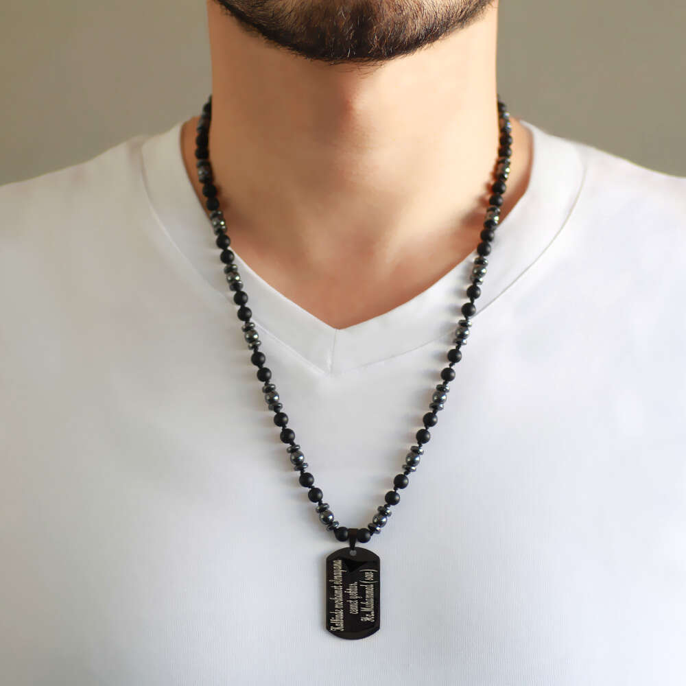 Makrome Örgülü Siyah Plakaya Kişiye Özel 