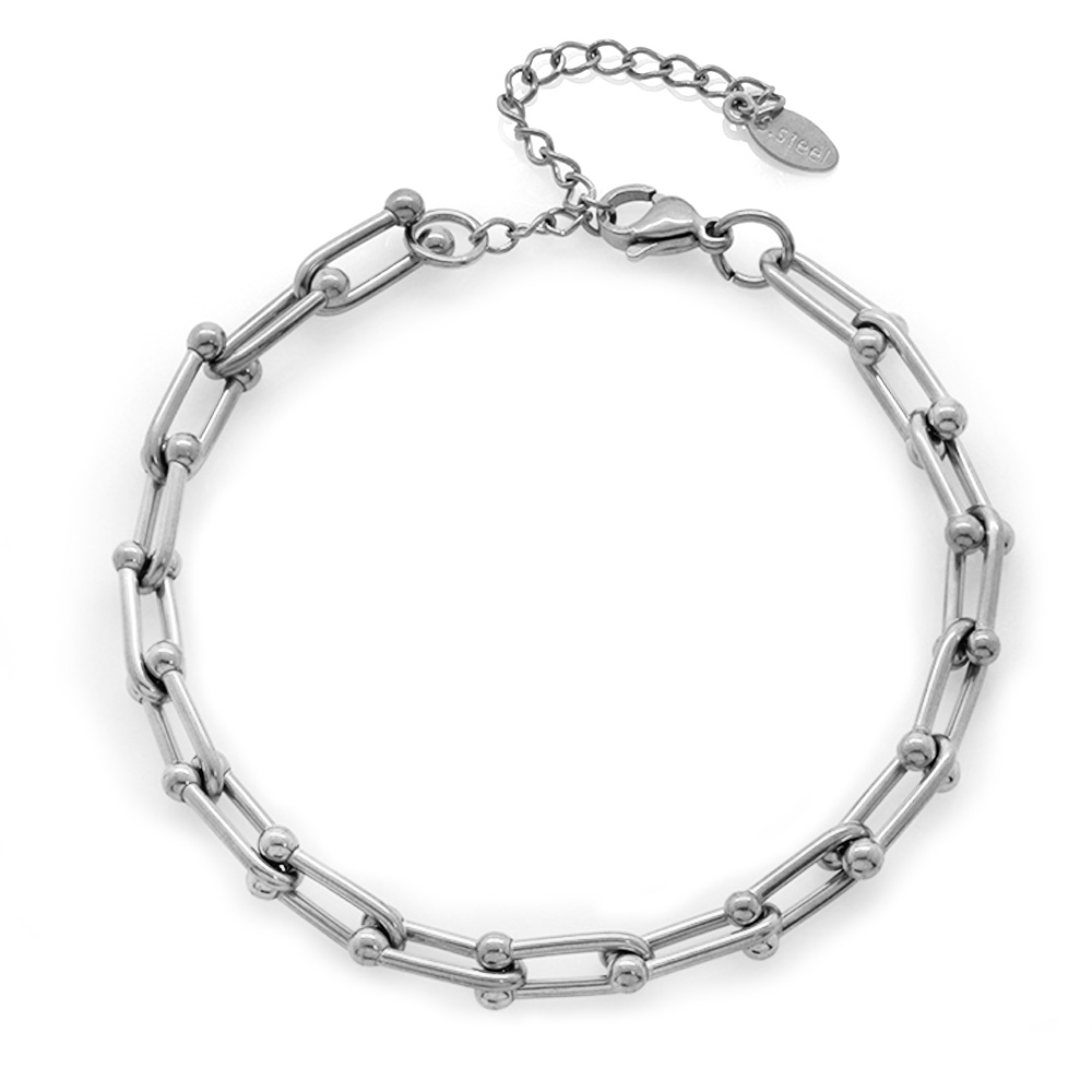 Marina Tasarım Gümüş Renk Çelik Kadın Bileklik - 7