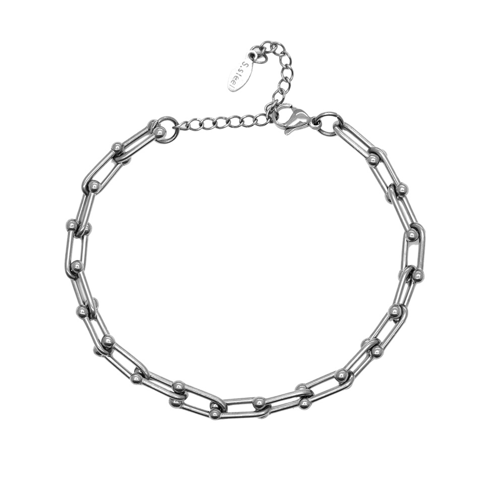 Marina Tasarım Gümüş Renk Çelik Kadın Bileklik - 8