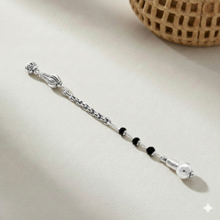 Metal Püskül - Arnavut Zincirli - Tek Kamçılı - Zirkon Taş Süslemeli - Gümüş Renk - Tesbihane