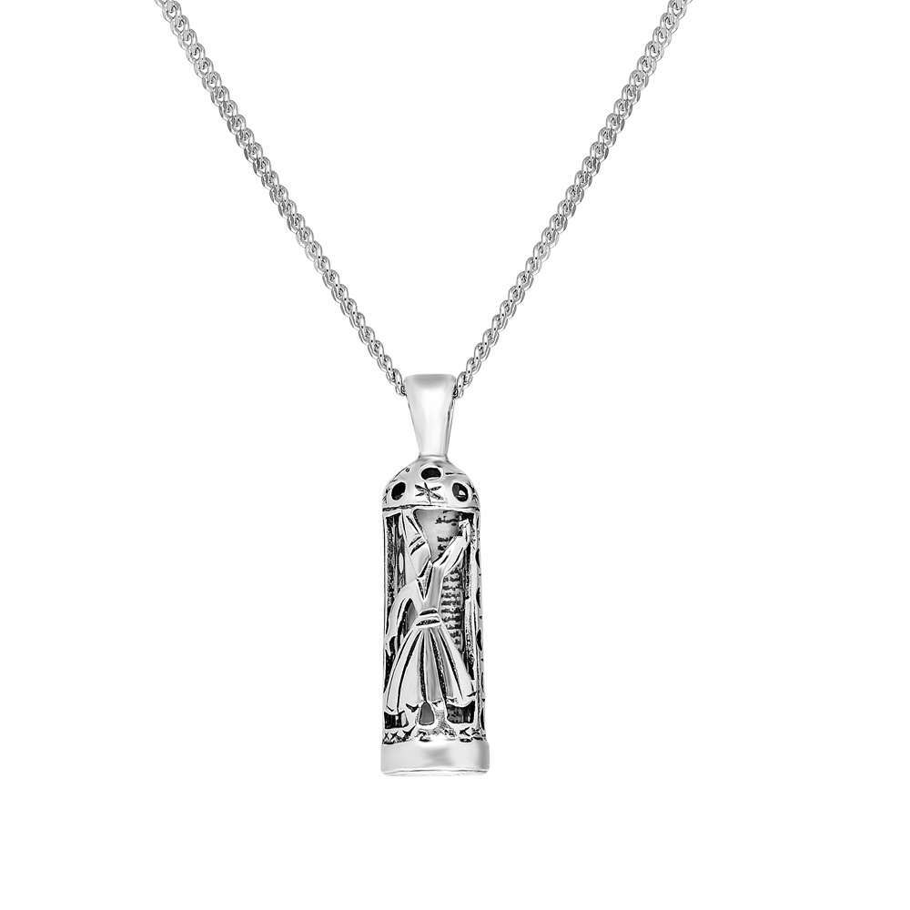 Mevlevi Tasarım 925 Ayar Gümüş Kadın Cevşen Kolye - 3