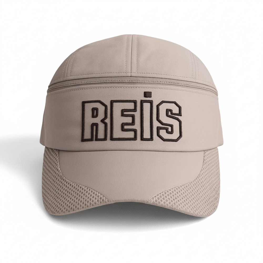 İsme Özel Nakışlı Krem Mikro Kumaş Ayarlanabilir Unisex Tenis Şapkası - 5