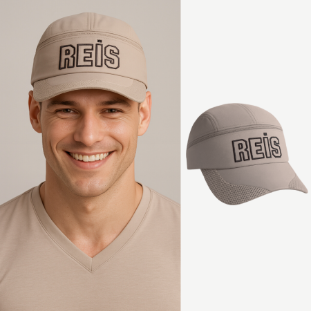 İsme Özel Nakışlı Krem Mikro Kumaş Ayarlanabilir Unisex Tenis Şapkası - Tesbihane