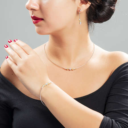 Modern Tasarım 925 Ayar Gümüş Kutu Hediyeli 3 lü İthal Takı Seti - Tesbihane