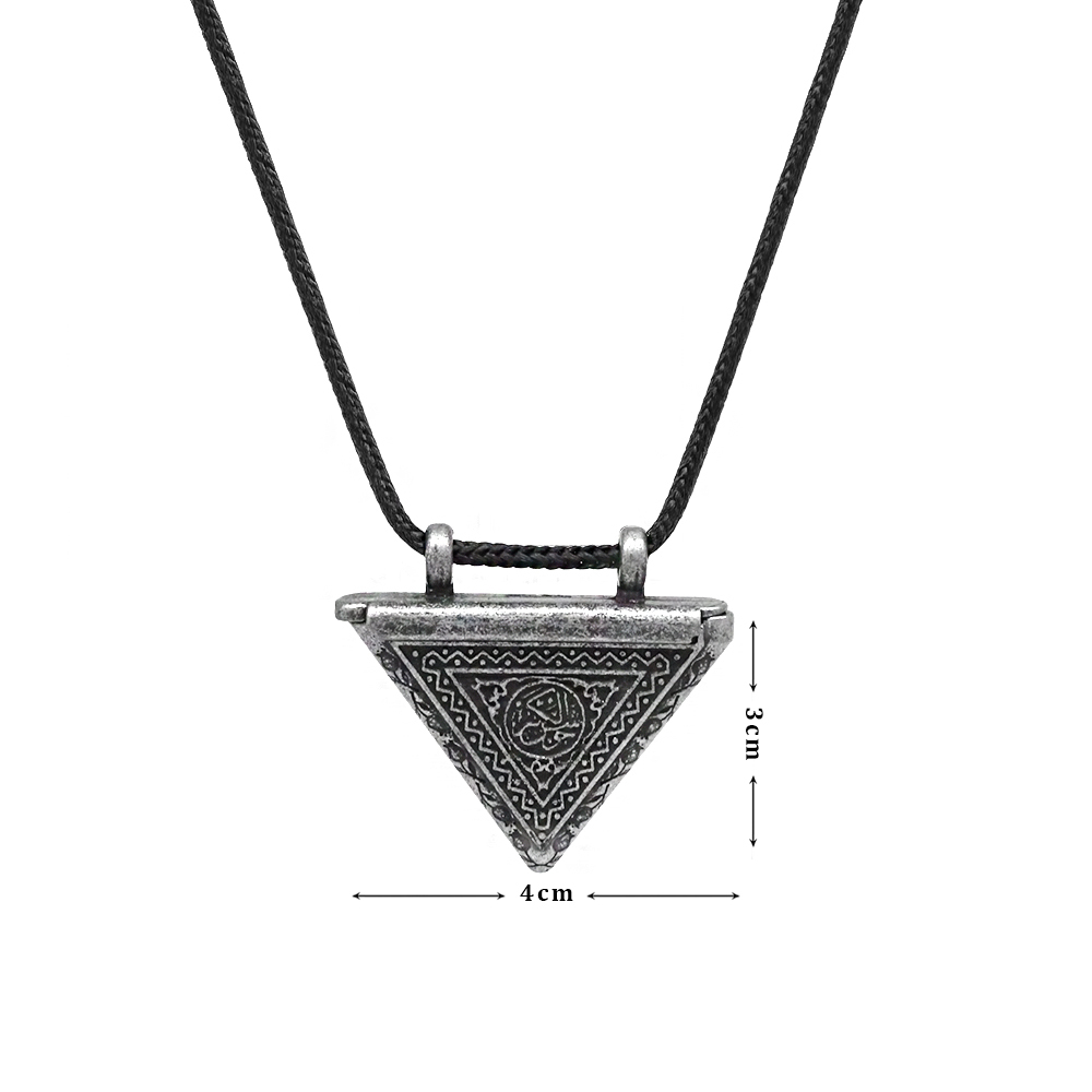 Muska Tasarım Kişiye Özel İçine Hatıra Ürünler Konulabilir Zarif İp Zincirli Metal Kadın Kolye - 4