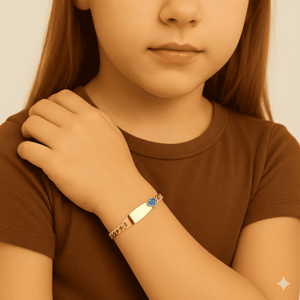 Turkuaz Papatya Detaylı Altın Renk İsme Özel Yazılı Çelik Kadın Bileklik - 2