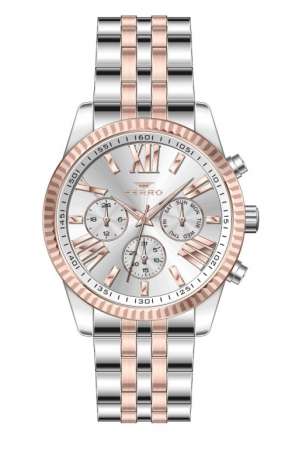 Ferro Rose ve Gümüş Çelik Kordon Erkek Kol Saati FM31187A-E FM31187A-E - FERRO