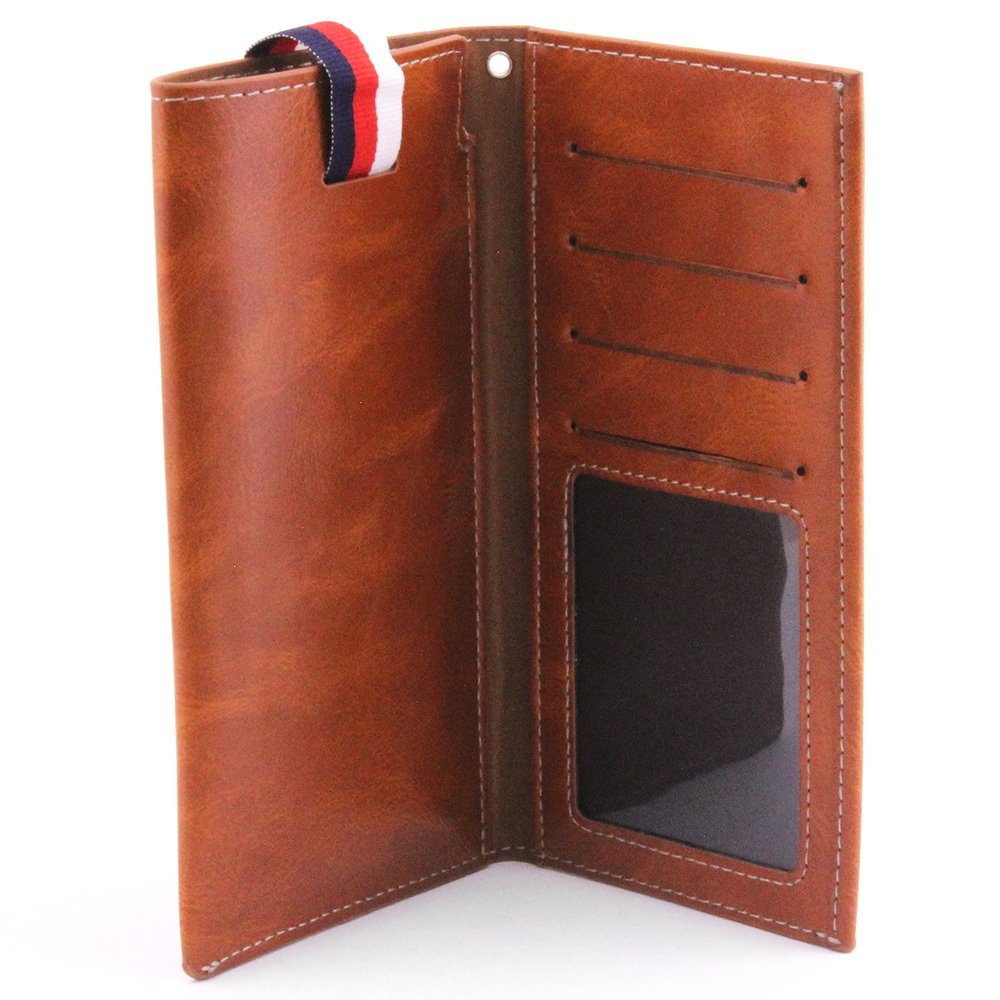 Deri Cüzdan & Telefon Kılıfı iPhone 6-7-8 Plus / Samsung 5,5 inç tüm telefonlar (Model-5) - 2