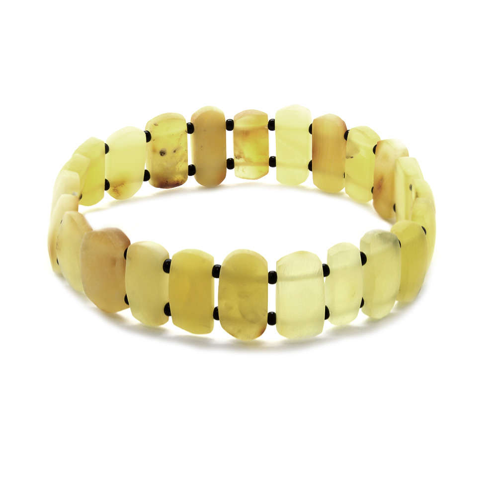 Doğal Mat Damla Kehribar Rolex Bileklik - M2 - 3