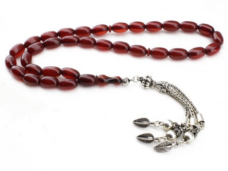 Doğal Osmanlı Sıkması Kehribar Tesbih - Tesbihane