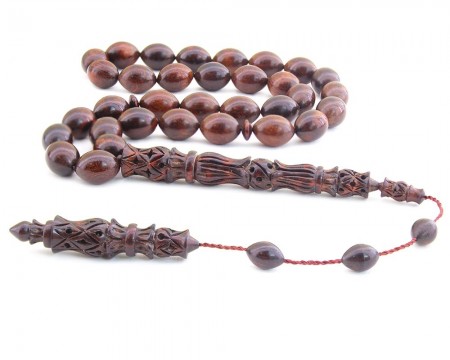 Özel İşlemeli Koleksiyonluk Yılan Ağacı Tesbih -2 - Tesbihane