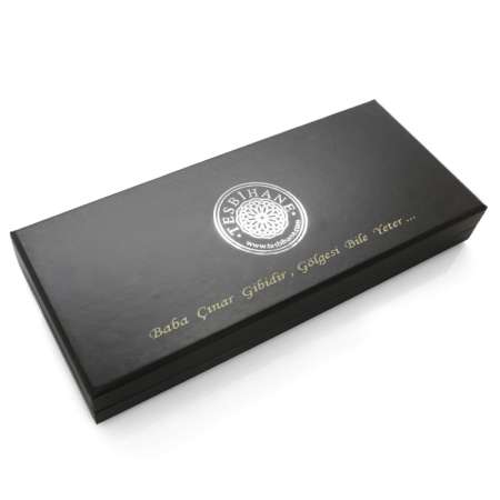 Özel Mesaj Yazılı - Siyah Renk - Tesbih Yuvalı - Şık Tesbih Kutusu - M2 - Tesbihane