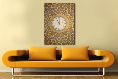 Özel Tasarım Saatli Kanvas Tablo - Tesbihane