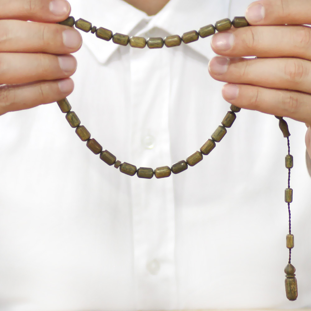 Pelesenk Tesbih - Sistemli - Kahverengi - Kapsül Kesim - 3