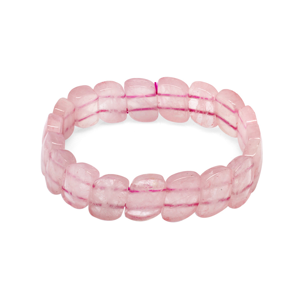 Pembe Kuvars Doğaltaş Rolex Erkek Bileklik - 3