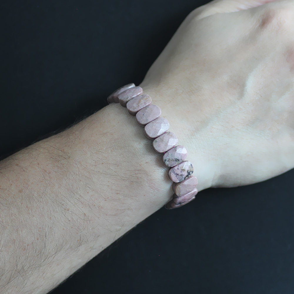Rodonit Doğaltaş Rolex Erkek Bileklik - 2