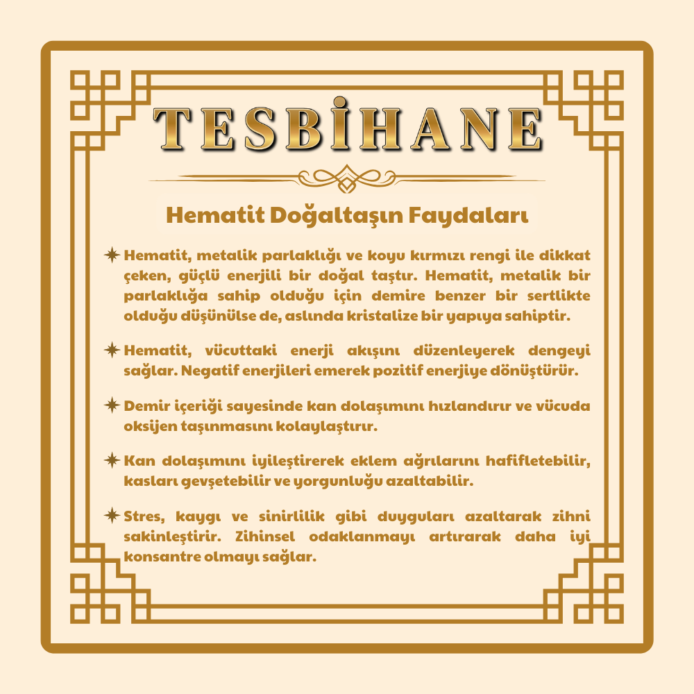Renkli Hematit Doğaltaş-Krom Çelik Kombinli Tesbih Anahtarlık - 2