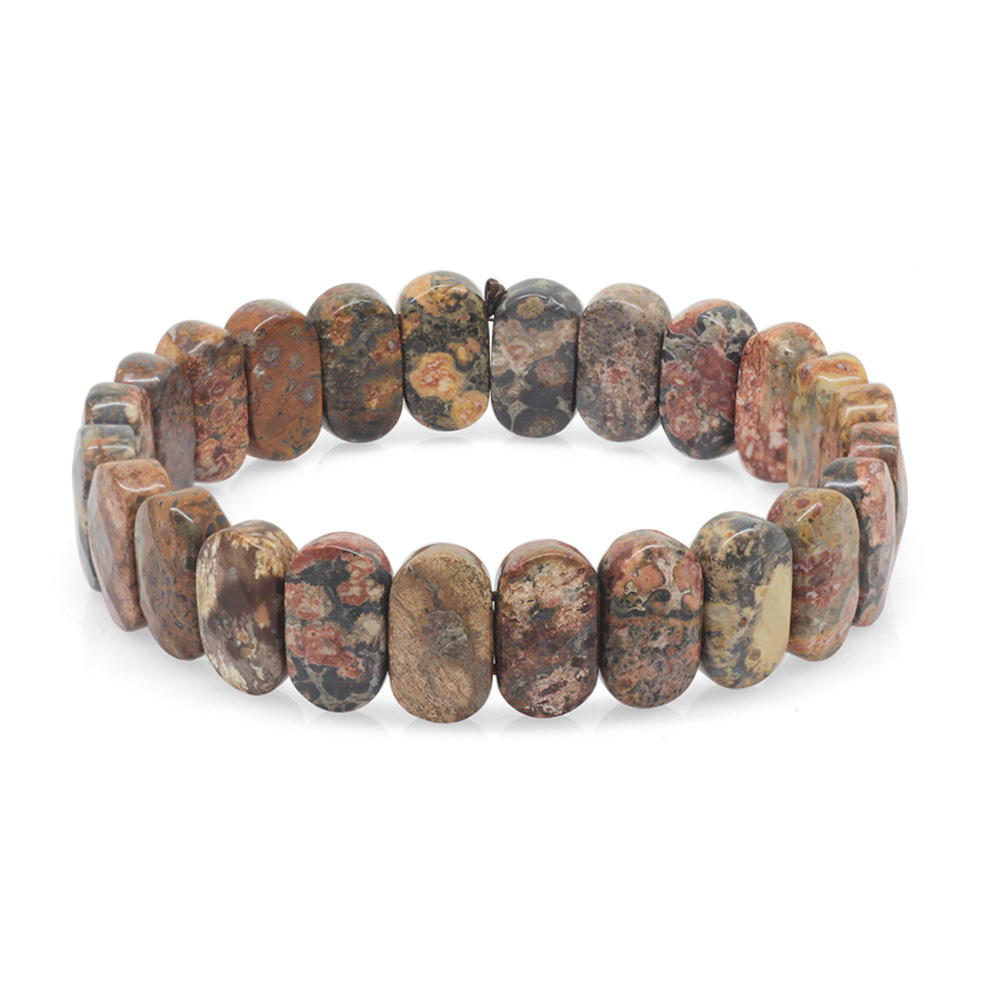 Renkli Jasper Doğaltaş Rolex Erkek Bileklik - 3