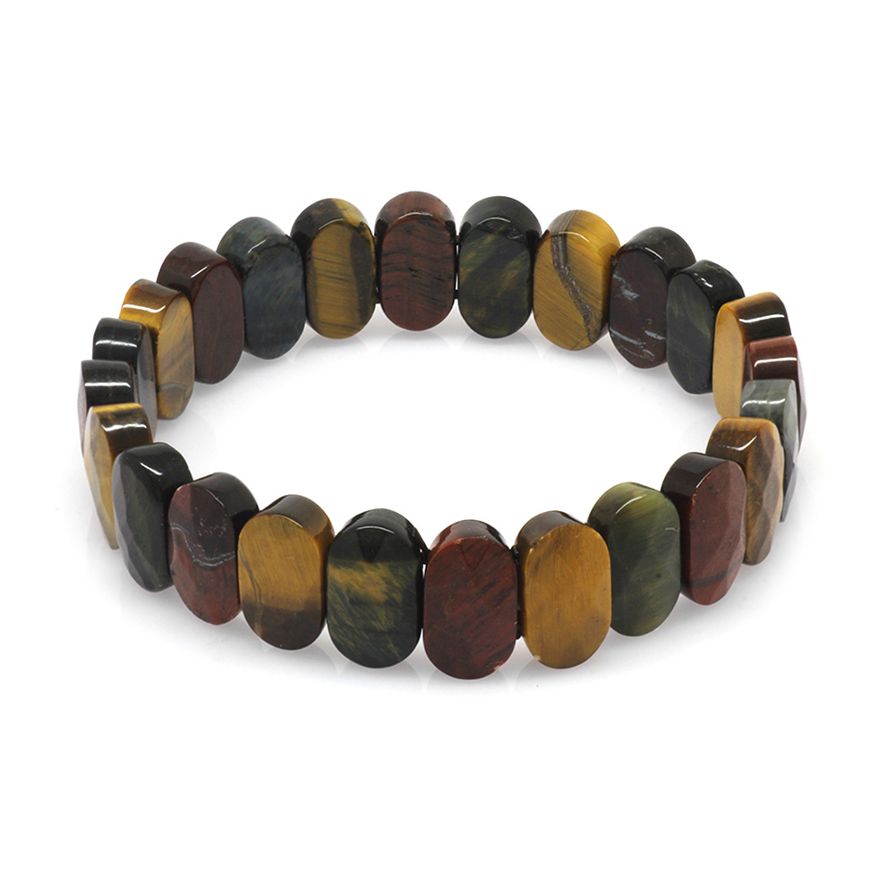 Renkli Kaplan Gözü Doğaltaş Rolex Kadın Bileklik - 2