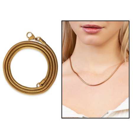 Rose Renk Çelik Kadın Pandora Kolye - Tesbihane