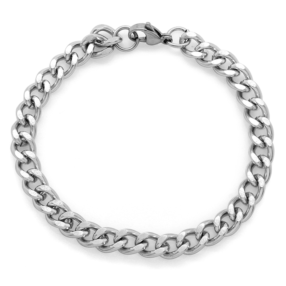 Silver Renk Çelik Erkek Gurmet Bileklik - 3