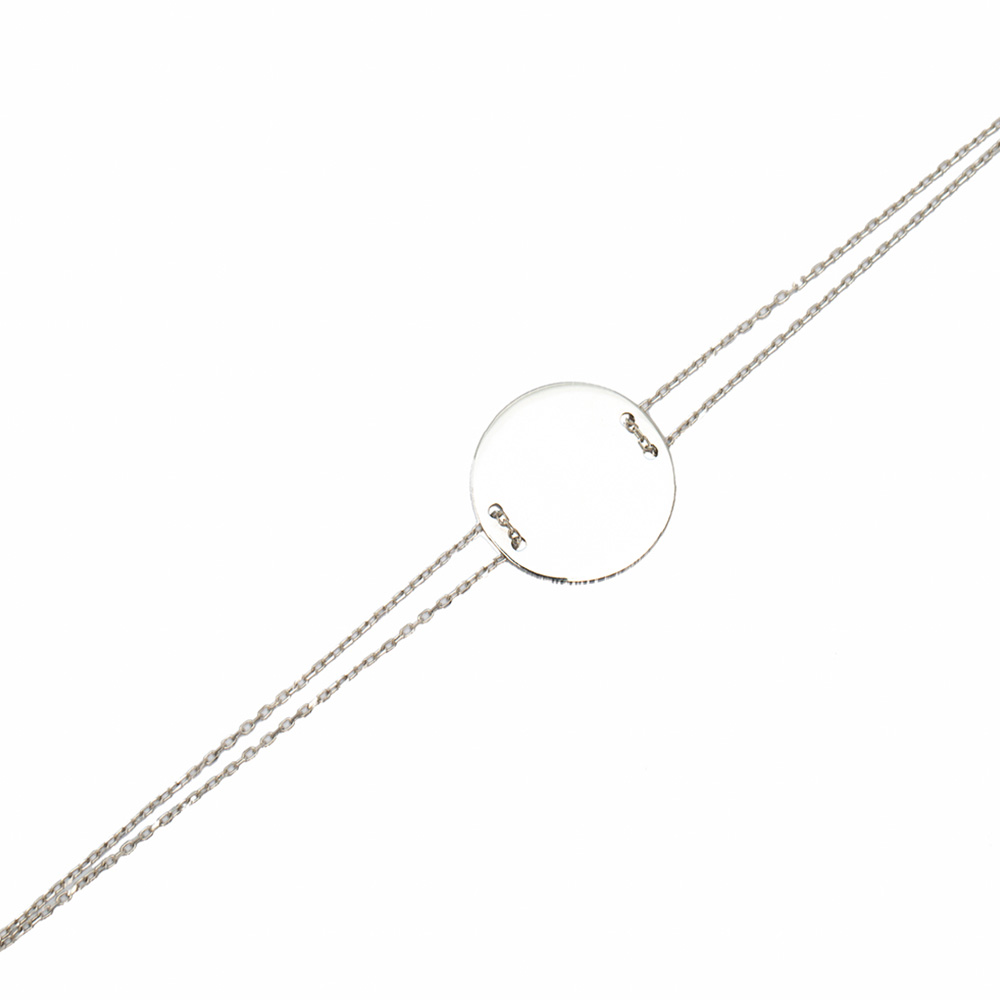 Gümüş Renk İsme Özel Yazılı 925 Ayar Gümüş Kadın Bileklik - 2