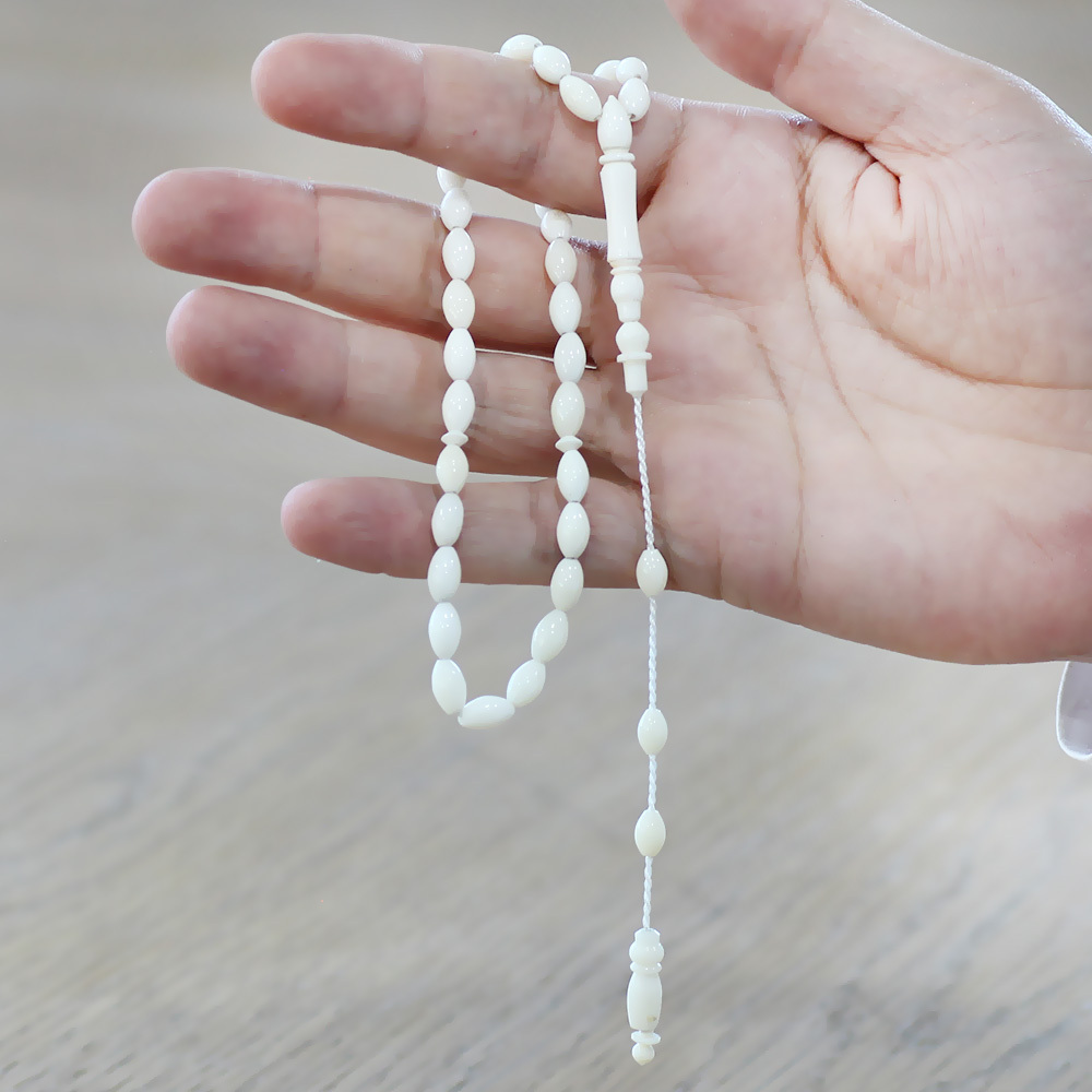 Sistemli Arpa Kesim Bilek Boy Deve Kemiği Tesbih - 3