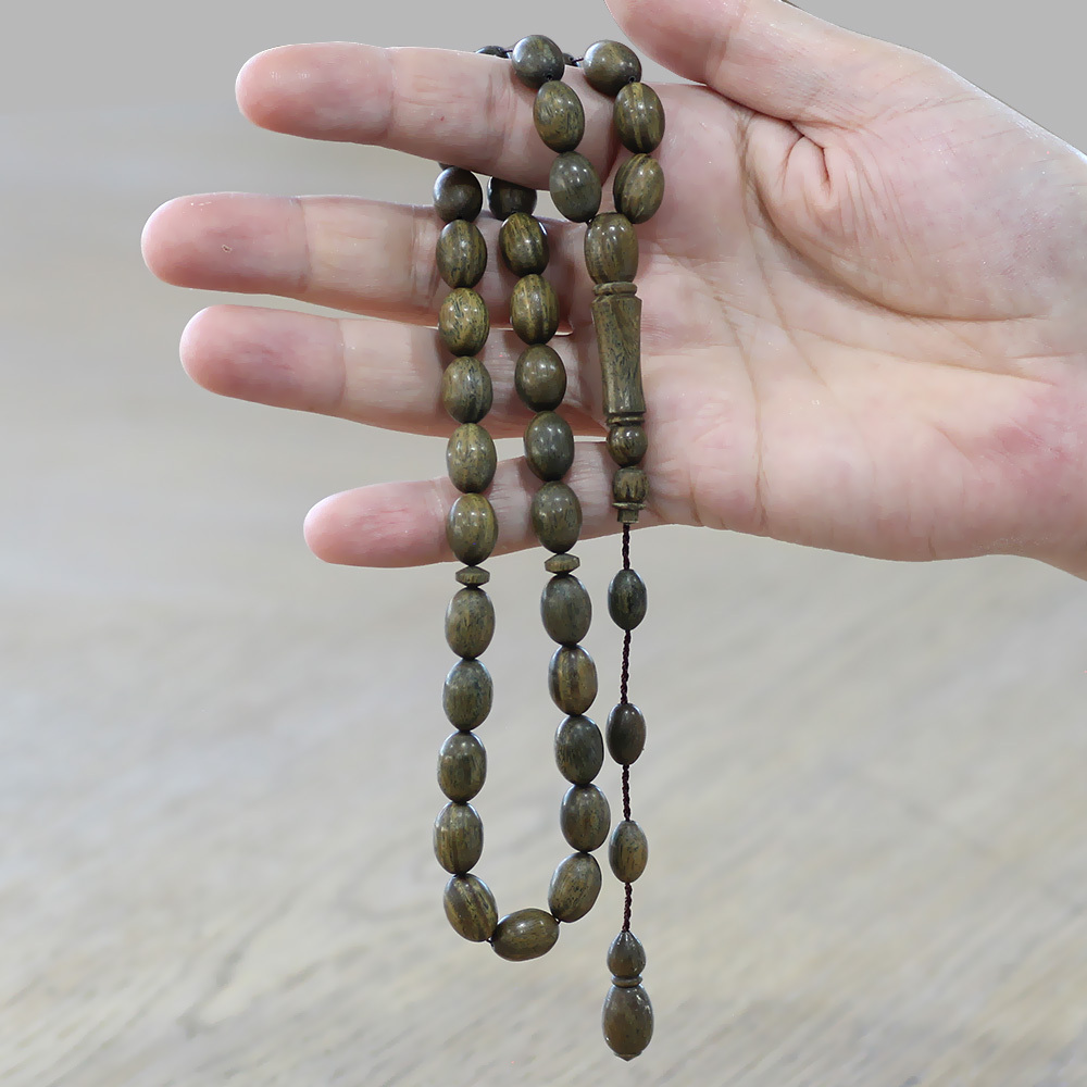 Sistemli Arpa Kesim İri Boy Kolleksiyonluk Pelesenk Tesbih - 3