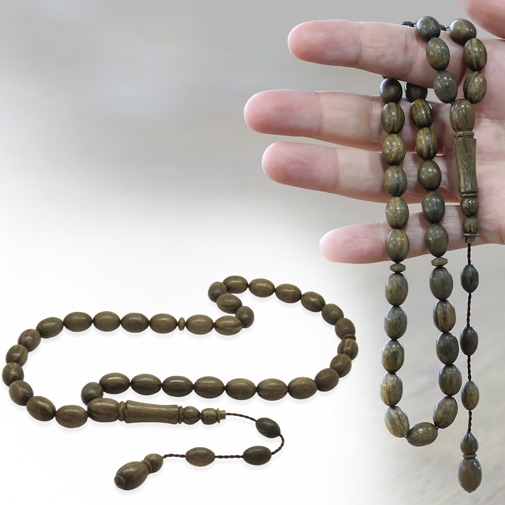 Sistemli Arpa Kesim İri Boy Kolleksiyonluk Pelesenk Tesbih - 1