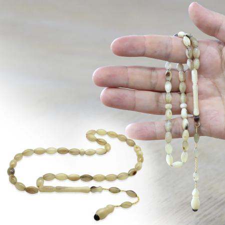 Sistemli Arpa Kesim Koç Boynuzu Tesbih - Tesbihane