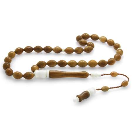 Sistemli Deve Kemiği Kombinli Arpa Kesim Kuka Tesbih - Tesbihane