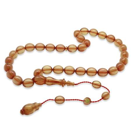 Sistemli Her Bir Tanesi Usta İşçilikli Özel Kesim Duman Grisi Katalin Tesbih - Tesbihane