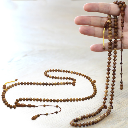 Sistemli İstanbul Kesim İmame İşlemeli Özel Renk 99 Taneli Kuka Namaz Tesbihi - Tesbihane