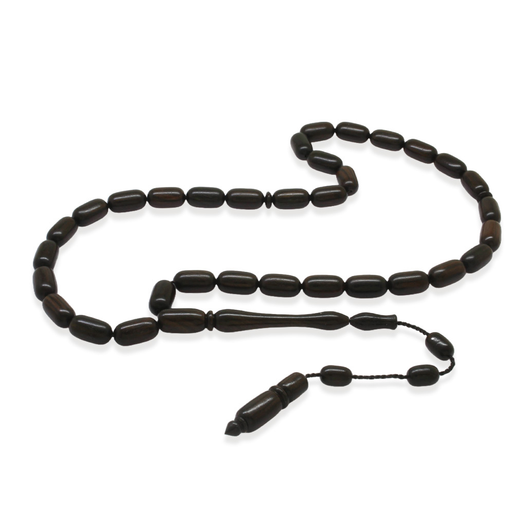 Sistemli Kapsül Kesim Abanoz Ağacı Tesbih - 2