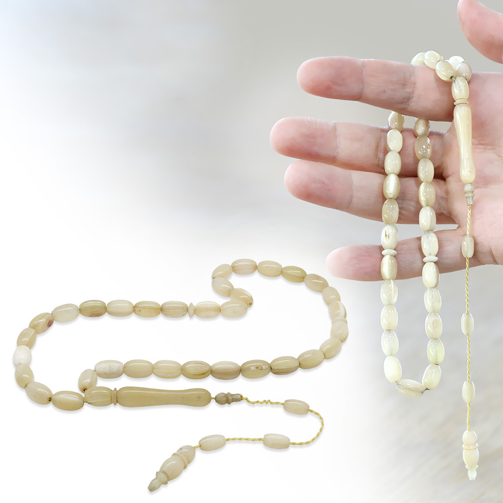 Sistemli Kapsül Kesim Koç Boynuzu Tesbih - 1