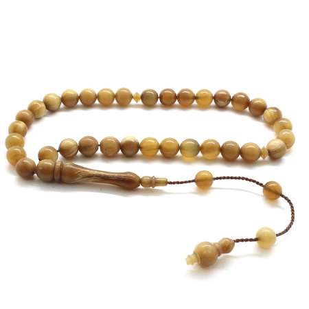 Sistemli Küre Kesim Bufalo Boynuzu Tesbih - Tesbihane