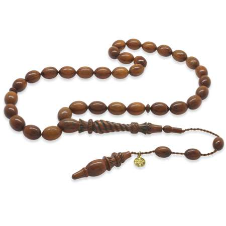 Sistemli Muhammed Erden Usta Kumpas İşçilikli Özel Kesim Yılan Ağacı Tesbih - Tesbihane