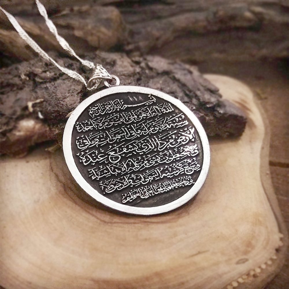 Madalyon Tasarım İsme Özel Yazılı 925 Ayar Gümüş Kolye - 9