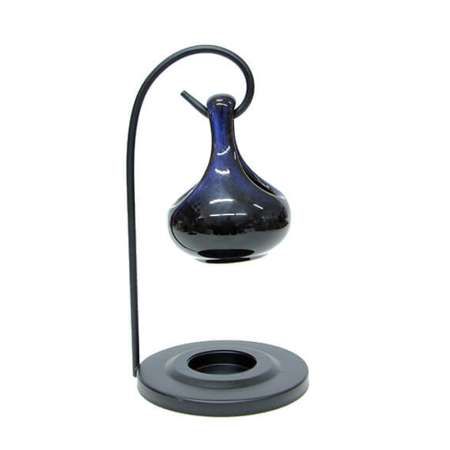 Standlı Su Damlası Tasarım Mavi Renkli Seramik Buhurdanlık - Tesbihane