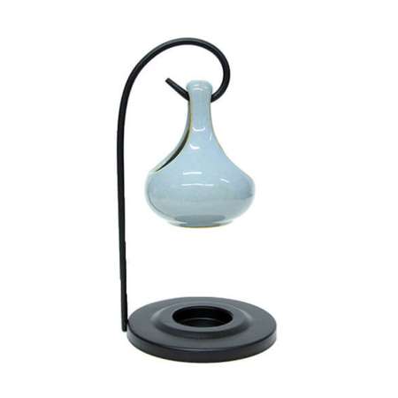 Standlı Su Damlası Tasarım Turkuaz Renkli Seramik Buhurdanlık - Tesbihane